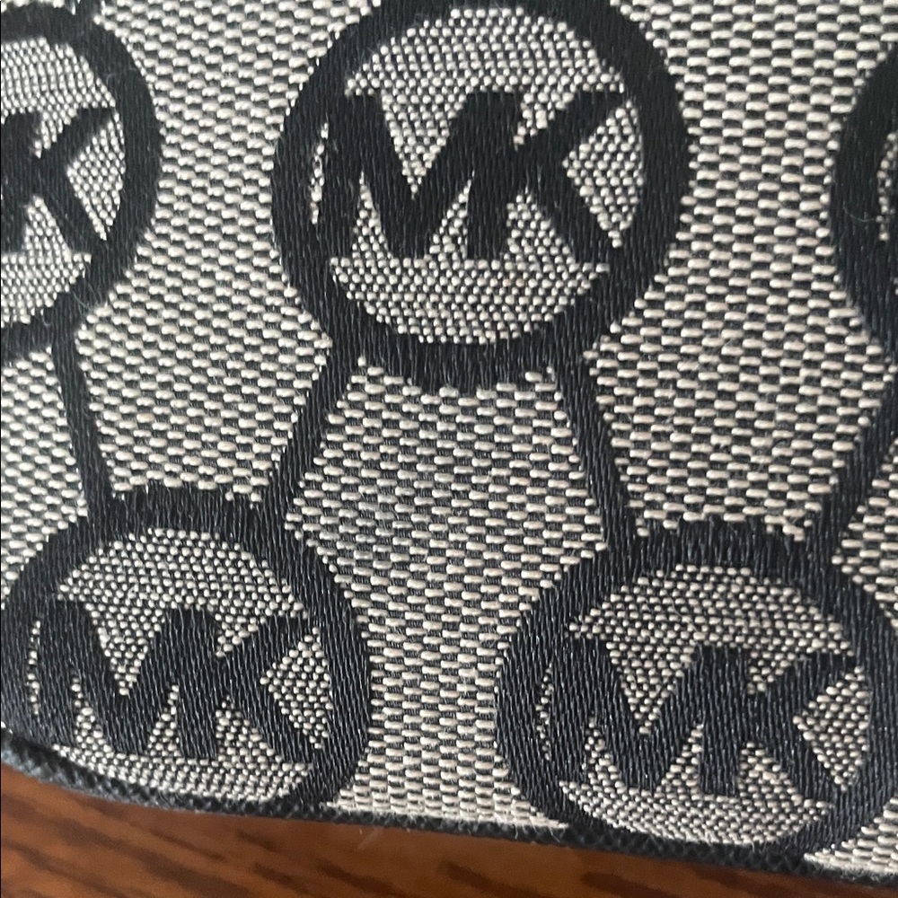 Michael Kors Monogram Black and Tan Crossbody Bag - Picture 17 of 17